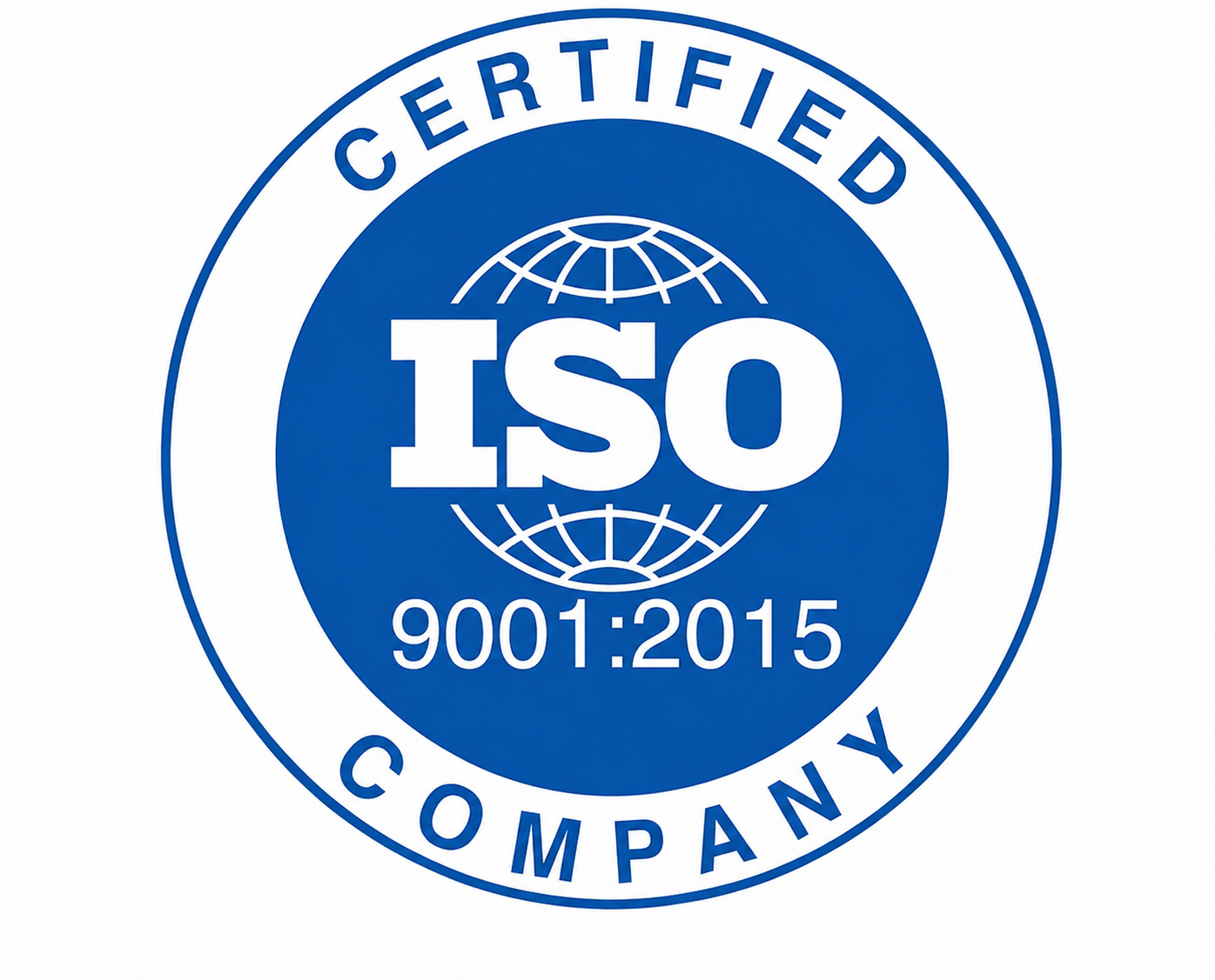 ISO 9001:2015 certified company logo